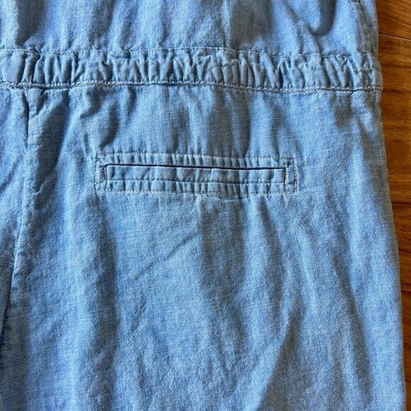 Levi’s Shelby Blue Chambray Button Front Tank Top Romper - Picture 3 of 10